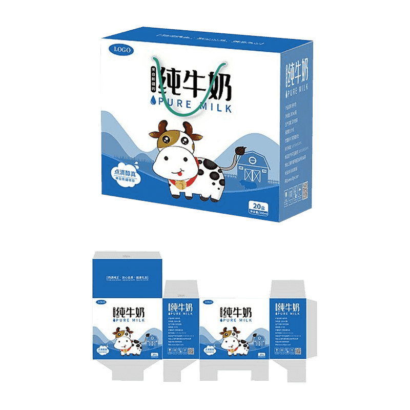 Kotak Kemasan Susu Bergelombang