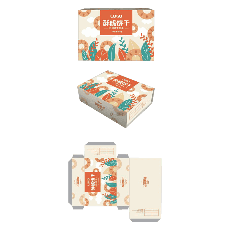 Kotak Kemasan Biskuit Bergelombang