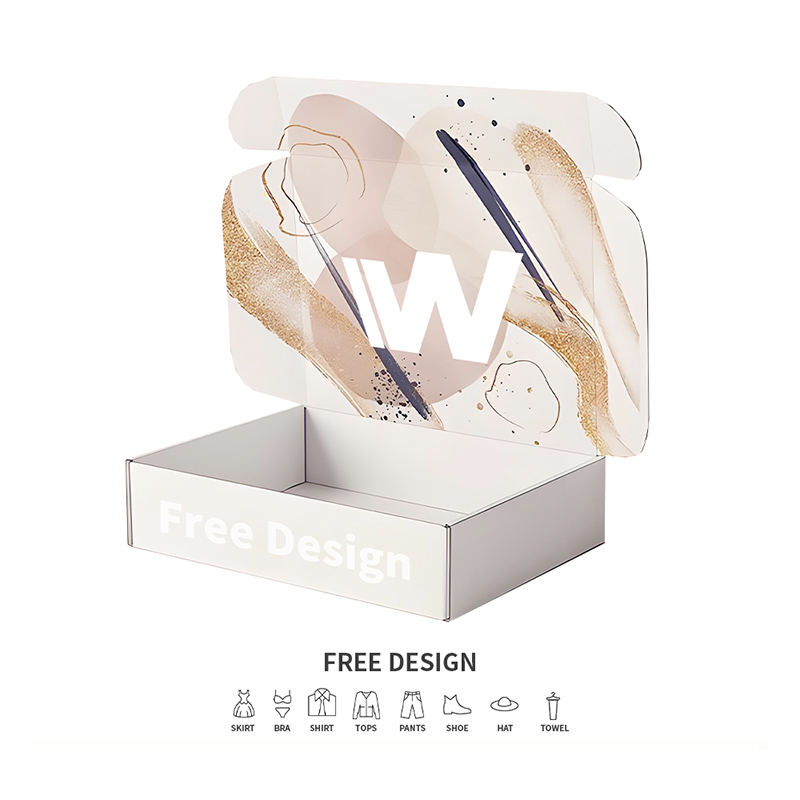 Kotak Kemasan Pakaian Bergelombang Gelombang